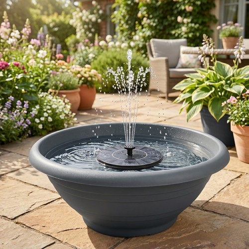 Solarbrunnen set mit akku - solarbrunnen,