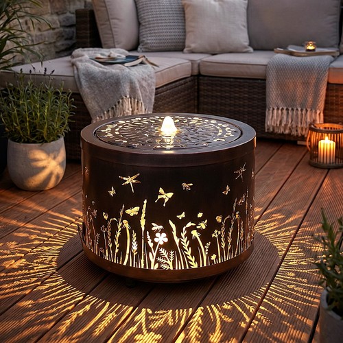 Gartenbrunnen led - +,
