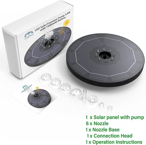 Led solar pumpe - akku, teich