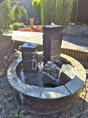 Säulenbrunnen mit beleuchtung - säulenbrunnen,