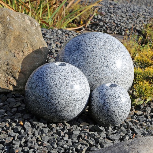3er granit kugelset für diy - 3er,