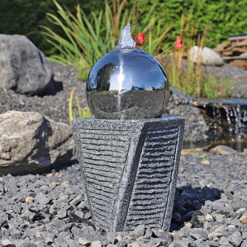 Granit gartenbrunnen mit - granit,
